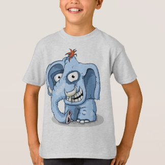 明るい青い象 Tシャツ