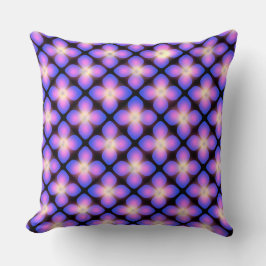 明るい青と赤の一般的な青 クッション