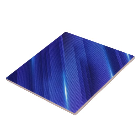 明るい青のグラデーションストライプパターン タイル (側面)