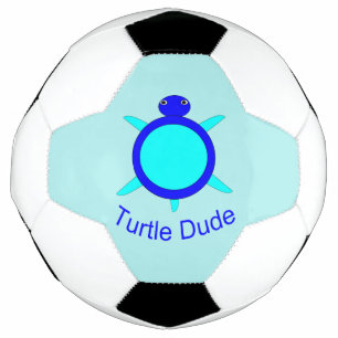 明るい青のタートルデュデサッカーボール サッカーボール