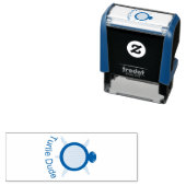 明るい青のタートルドゥードセルフインキングスタンプ セルフインキングスタンプ (インサイチュ)