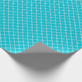 明るい青のミニマリストパターン ラッピングペーパー (角)