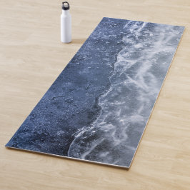 明るい青の氷写真 ヨガマット