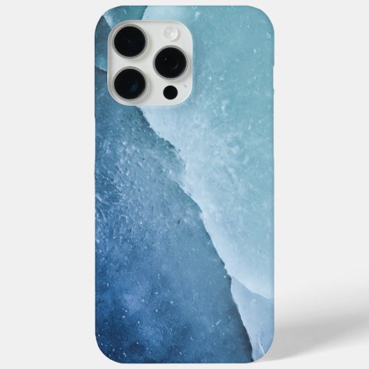 明るい青の氷表面 Case-Mate iPhoneケース (裏面)