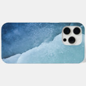 明るい青の氷表面 Case-Mate iPhoneケース (裏面 (横))