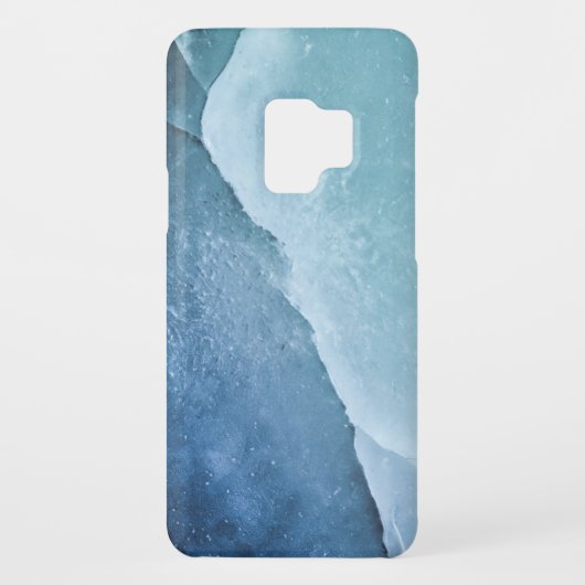 明るい青の氷表面 Case-Mate iPhoneケース (裏面)