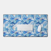 明るい青の熱帯水の色のパターン デスクマット (キーボード&マウス)