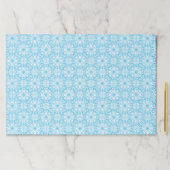 明るい青の白い幾何対称パターン ペーパーパッド (インサイチュ)