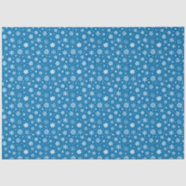 明るい青の白い雪 薄葉紙