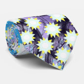 明るい青の白と黄色の星のネクタイ ネクタイ (ロール)
