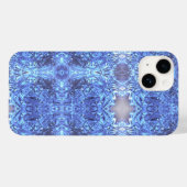 明るい青の結晶 Case-Mate iPhoneケース (裏面 (横))