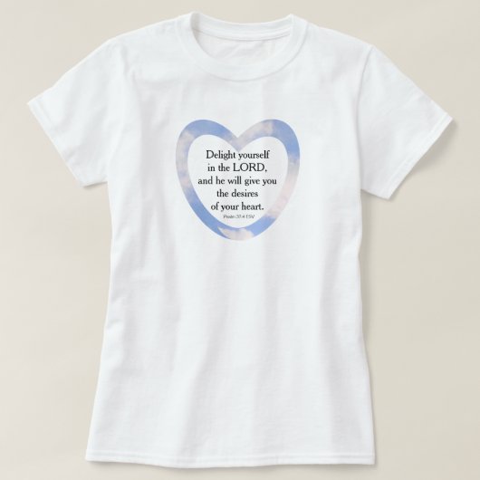 明るい青の聖書の詩を励まし、励まし、励ます Tシャツ (デザイン正面)