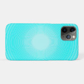 明るい青の背景の明るい青の円 Case-Mate iPhoneケース (裏面(横))