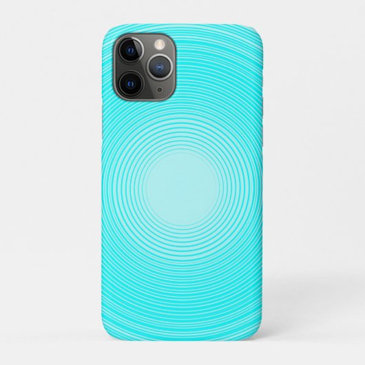 明るい青の背景の明るい青の円 Case-Mate iPhoneケース (裏)