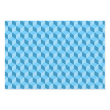 明るい青ピンクの紫の幾何学的キューブのパターン