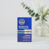 明るい青水位シルバーポンププールクリーナー 名刺 (スタンド正面)