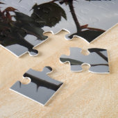 明るい青空に赤いバラ ジグソーパズル (側面)