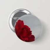 明るい青空に赤いバラ 缶バッジ (正面&裏面)