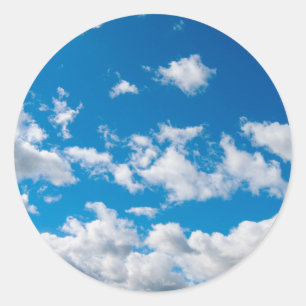 明るい青空 ラウンドシール