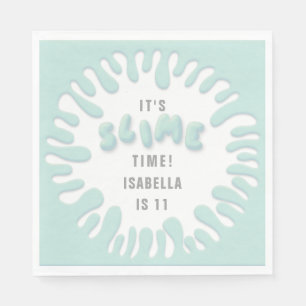 明るい青緑の粘着物のパーティー スタンダードランチョンナプキン