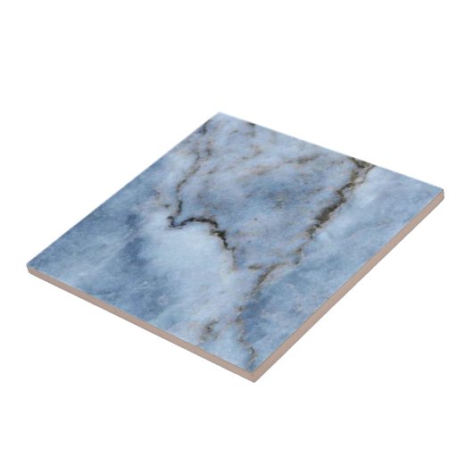 明るい青色の縞の石のうち1フェイクつ  タイル (側面)