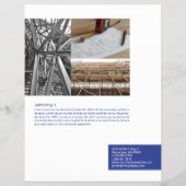 明るい青、黄色の幾何学的な写真シェイプの販売 チラシ (裏面)