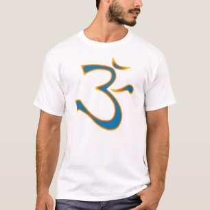 明るい青OM Tシャツ