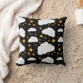 明るい静かな夜の雲 クッション (ブランケット)