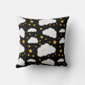 明るい静かな夜の雲 クッション (裏面)