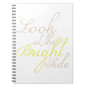 明るい面のやる気を起こさせるなノートを見て下さい ノートブック (正面)