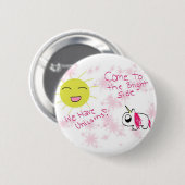 明るい面ボタンに来られる 缶バッジ (正面&裏面)