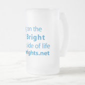 明るい面 フロストグラスビールジョッキ (正面右)