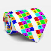 明るい音楽記号 ネクタイ (ロール)