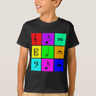 明るい音楽記号 Tシャツ