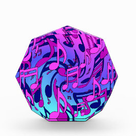 明るい音楽 ポジティブなカラフルな音符 フォトブロック