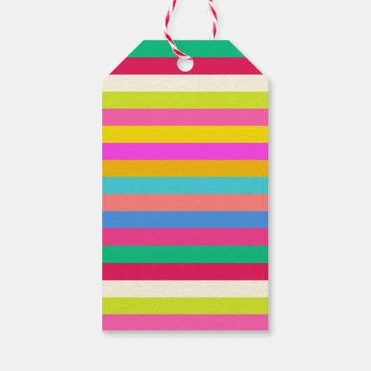明るい願いはっきりしたをカラフルパーソナライズされた虹 ギフトタグ (裏面)