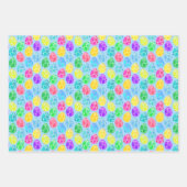 明るい飾イースターエッグ ラッピングペーパーシート (正面3)