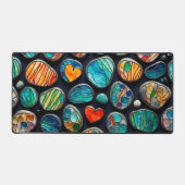 明るい飾絵を描り石 デスクマット (正面)