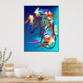 明るい馬のポスター ポスター (キッチン)