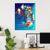 明るい馬のポスター ポスター (ホームオフィス)