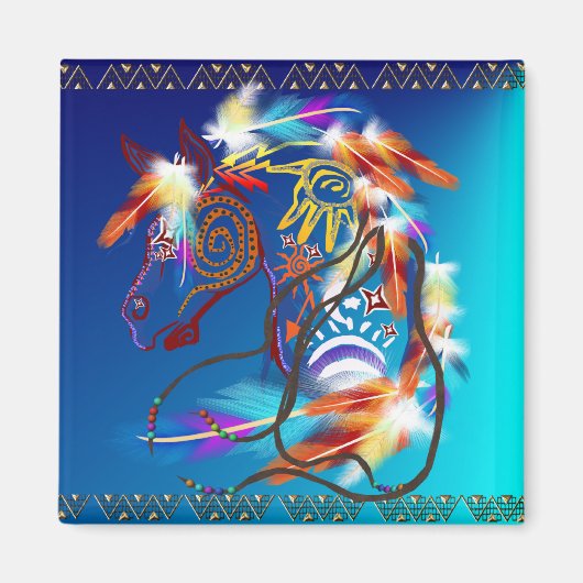 明るい馬磁石 マグネット (正面)