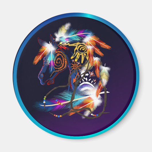 明るい馬磁石 マグネット (正面)