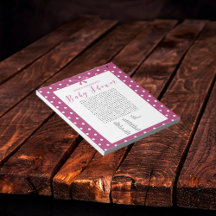 明るい魅力的ピンクの赤ちゃんシャワー単語検索ゲーム