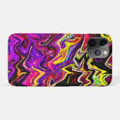 明るい鮮やかな放射パターン Case-Mate iPhoneケース (裏面(横))