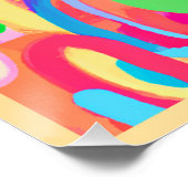 明るい鮮やかな色のパターン ポスター (コーナー)