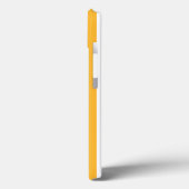 明るい黄色と白のキャンディストライプーのケースマテiPh Case-Mate iPhoneケース (裏面 / 左)