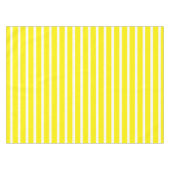 明るい黄色と白のストライプ テーブルクロス (正面(横))