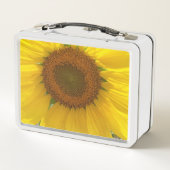 明るい黄色のひまわりメタルランチボックス メタルランチボックス (裏面)