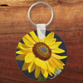 明るい黄色のひまわり キーホルダー (正面)