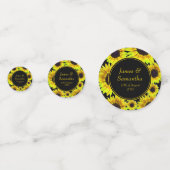 明るい黄色のひまわり –  コンフェッティ (正面)